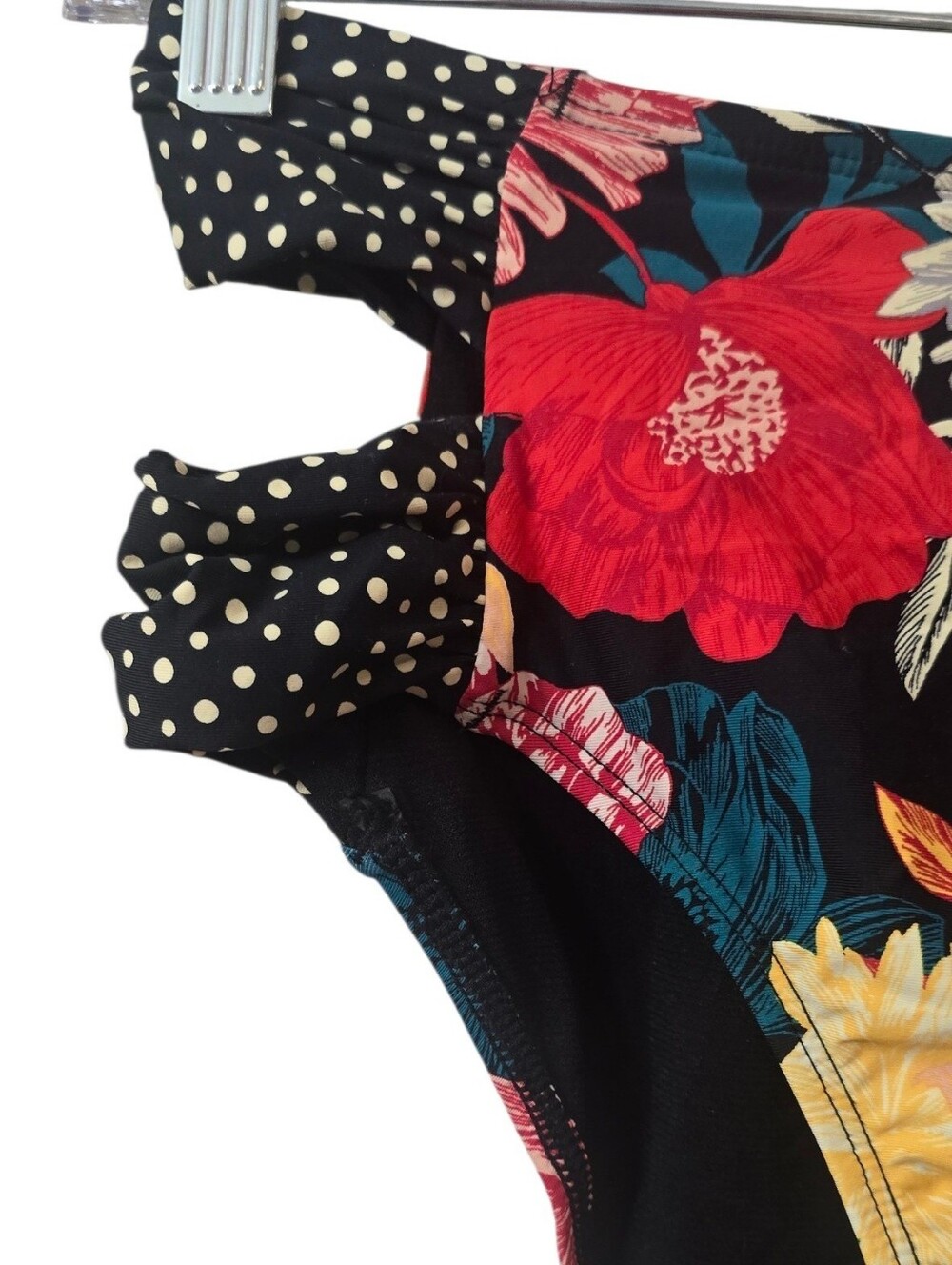 Time And Tru Floral & Polka Dot Tankini Set - lSize S/M - Picture 3 of 7